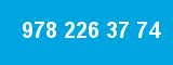 978 226 37 74 978 226 37 74